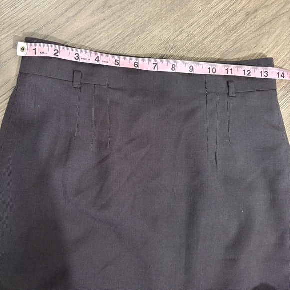 Ann Taylor High Rise Pencil Skirt Sz 0 Gray Work Office Back Slit Zip Career - Picture 3 of 7